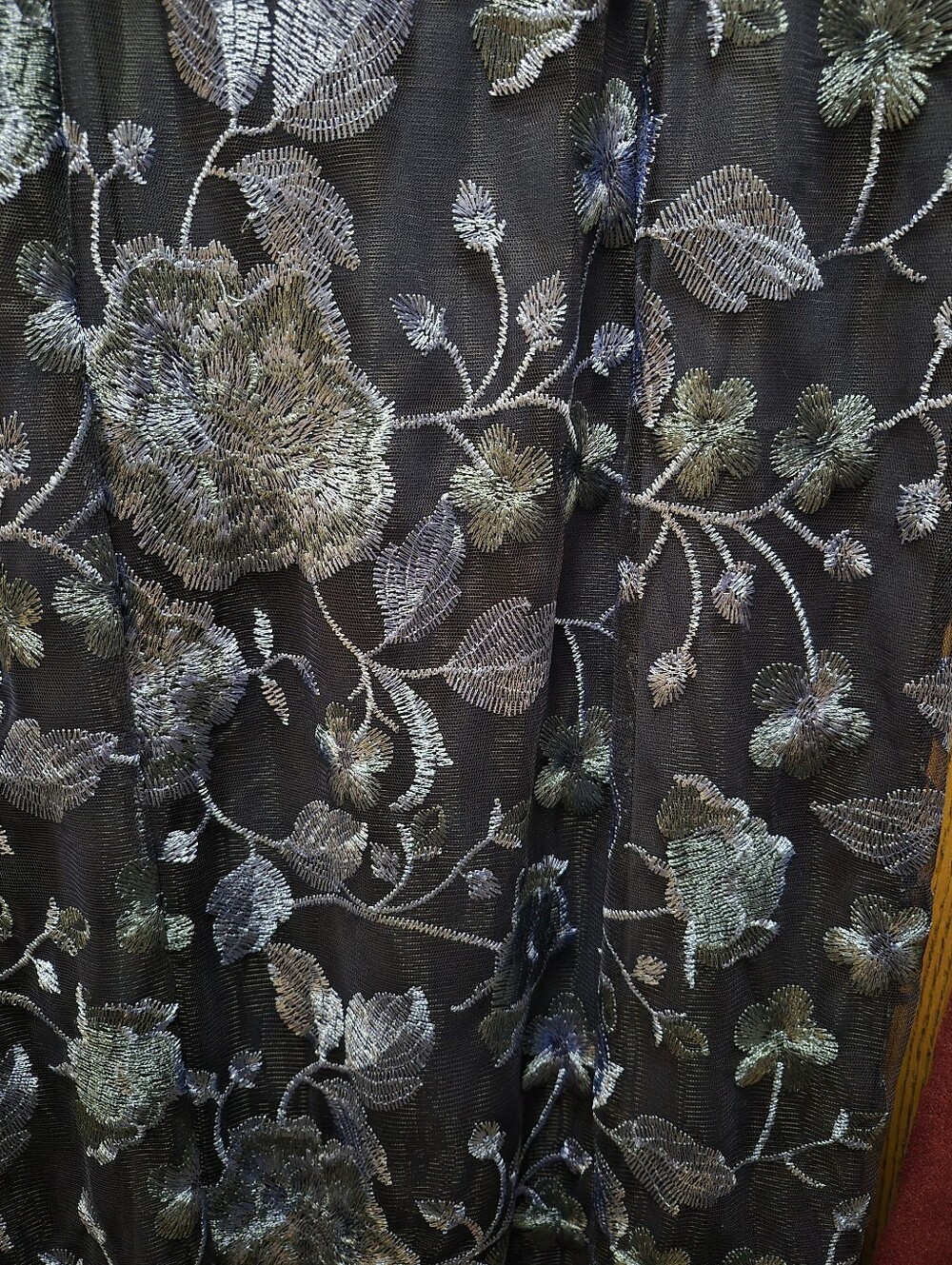 Marina msrp $149 Floral Embroidered Midi Dress - Picture 4 of 10
